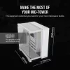 Case PC CORSAIR – iCUE LINK 6500X RGB Mid-Tower Dual Chamber bianco