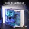 Case PC CORSAIR – iCUE LINK 6500X RGB Mid-Tower Dual Chamber bianco