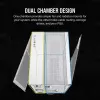 Case PC CORSAIR – iCUE LINK 6500X RGB Mid-Tower Dual Chamber bianco