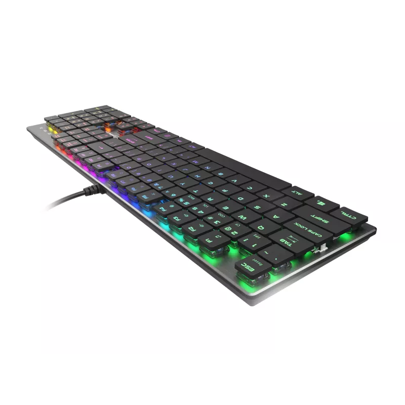 GENESIS Thor 420 RGB Tastiera Gaming USB QWERTY US International Argento