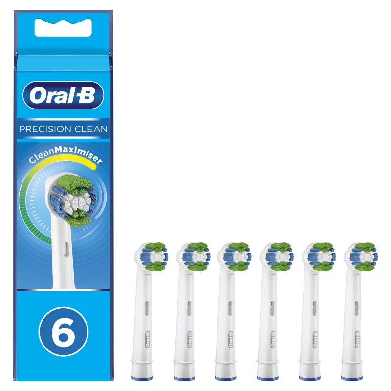 Oral-B Precision Clean 80339528 Testina spazzolino 6 pz. Bianco