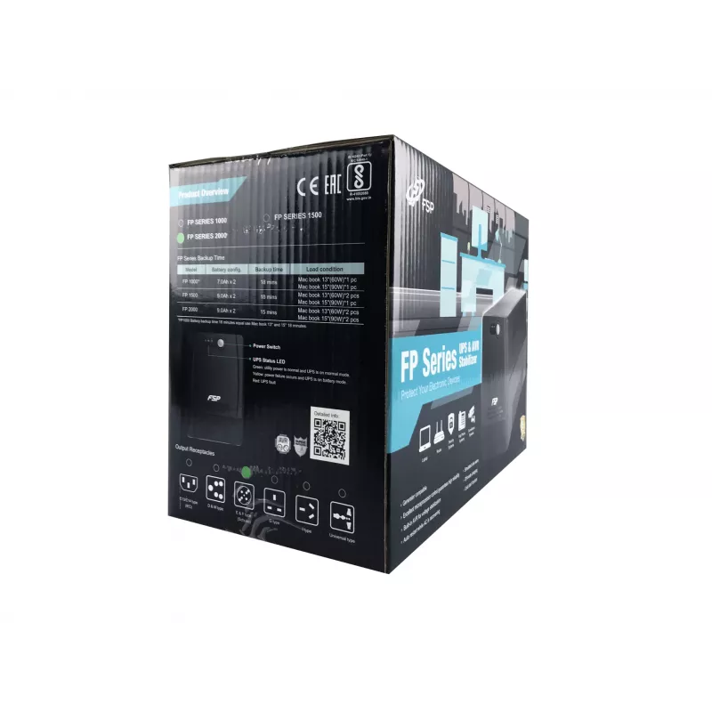 FSP FP 1000 gruppo di continuità (UPS) Line-Interactive 1 kVA 600 W 4 uscite AC