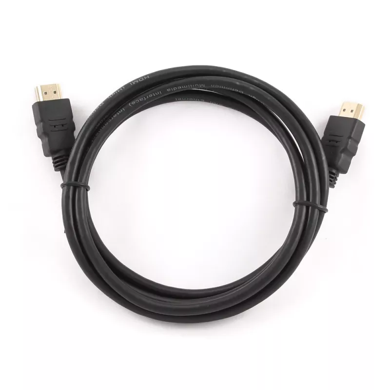 Gembird CC-HDMI4-1M cavo HDMI 2.0 con Ethernet, maschio-maschio, connettori placcati in oro, 1 m, nero, confezione sfusa