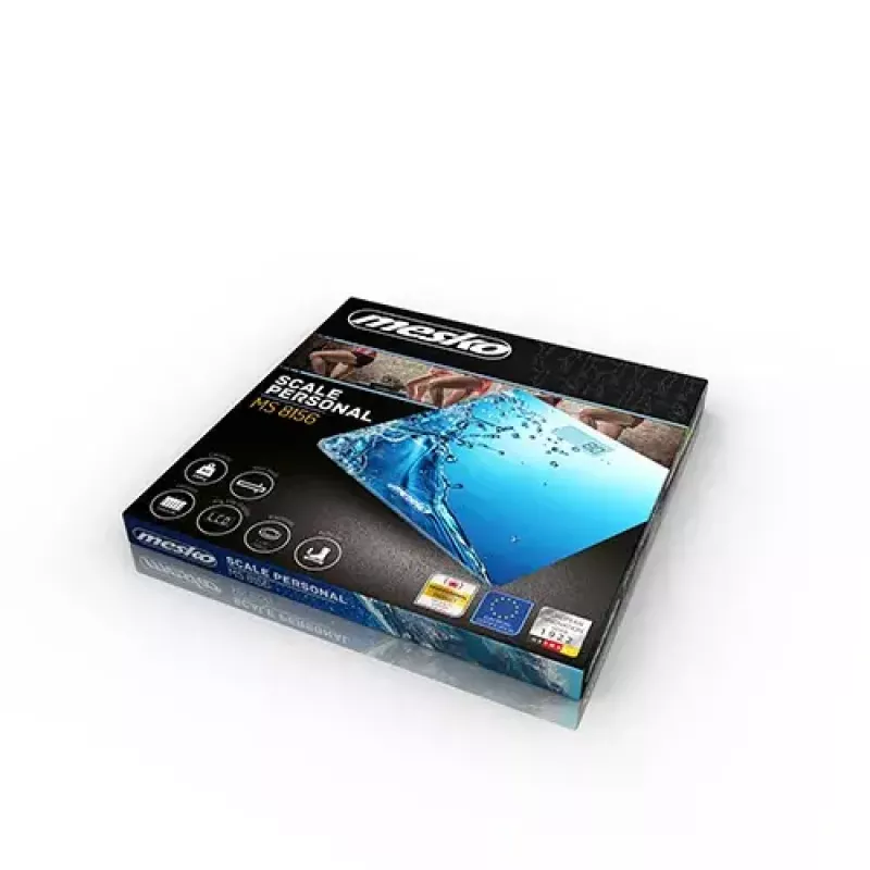 Mesko MS 8156 bilancia pesapersone elettronica, 150 kg / 100 g, blu