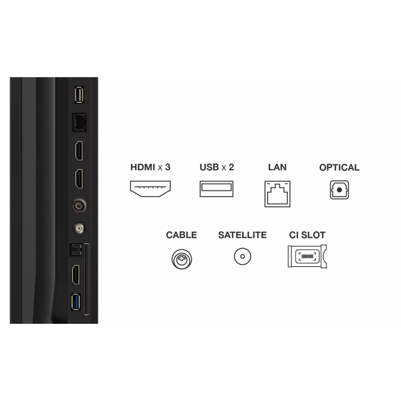 TCL 85T69C Smart TV QLED 4K Ultra HD 85" (216 cm), Google TV, Wi-Fi, nero
