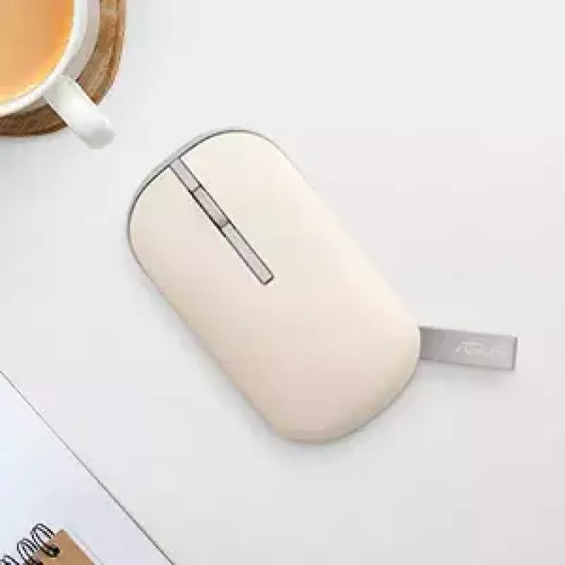 ASUS Marshmallow MD100 Mouse Office Ambidextro RF Wireless + Bluetooth Ottico 1600 DPI