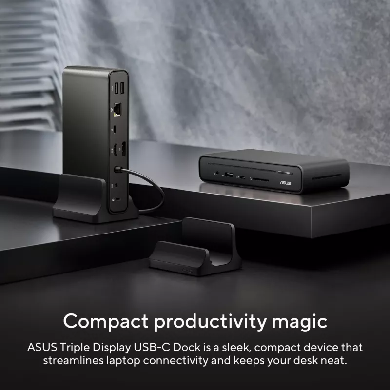 ASUS Triple Display USB-C Dock DC300 Docking USB 3.2 Gen 2 (3.1 Gen 2) Type-C Nero