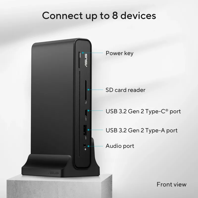ASUS Triple Display USB-C Dock DC300 Docking USB 3.2 Gen 2 (3.1 Gen 2) Type-C Nero