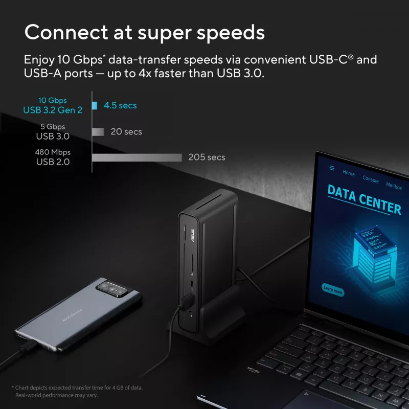 ASUS Triple Display USB-C Dock DC300 Docking USB 3.2 Gen 2 (3.1 Gen 2) Type-C Nero