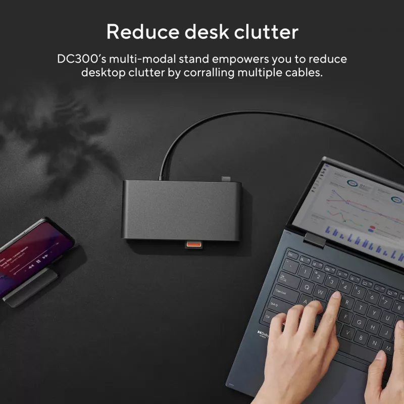 ASUS Triple Display USB-C Dock DC300 Docking USB 3.2 Gen 2 (3.1 Gen 2) Type-C Nero