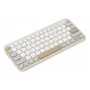 Tastiera wireless Bluetooth ASUS Marshmallow KW100 — layout US International, Oat Milk