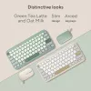 Tastiera wireless Bluetooth ASUS Marshmallow KW100 — layout US International, Oat Milk