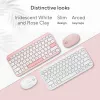 Tastiera wireless Bluetooth ASUS Marshmallow KW100 — layout US International, Oat Milk