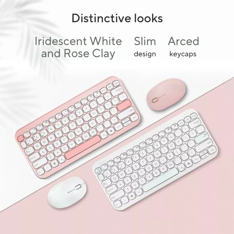 Tastiera wireless Bluetooth ASUS Marshmallow KW100 — layout US International, design compatto