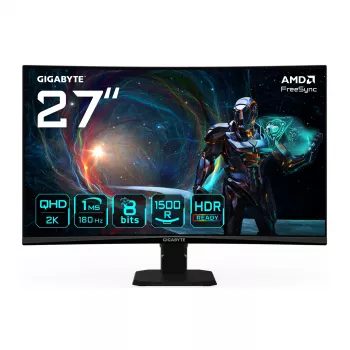 GIGABYTE GS27QCA monitor gaming curvo 27