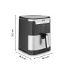 Friggitrice ad aria Tefal Easy Fry & Grill EY801D 6,5 L a sé stante 1650 W acciaio inox