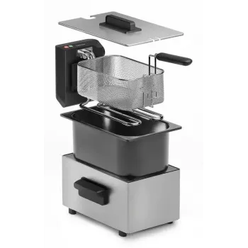 Friggitrice Tristar FR-9334 – capacità singola 3 L, 2000 W, regolatore rotante, argento