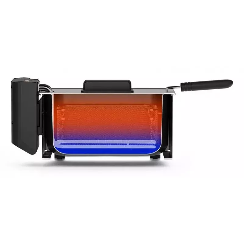 Friggitrice Tristar FR-9334 – capacità singola 3 L, 2000 W, regolatore rotante, argento