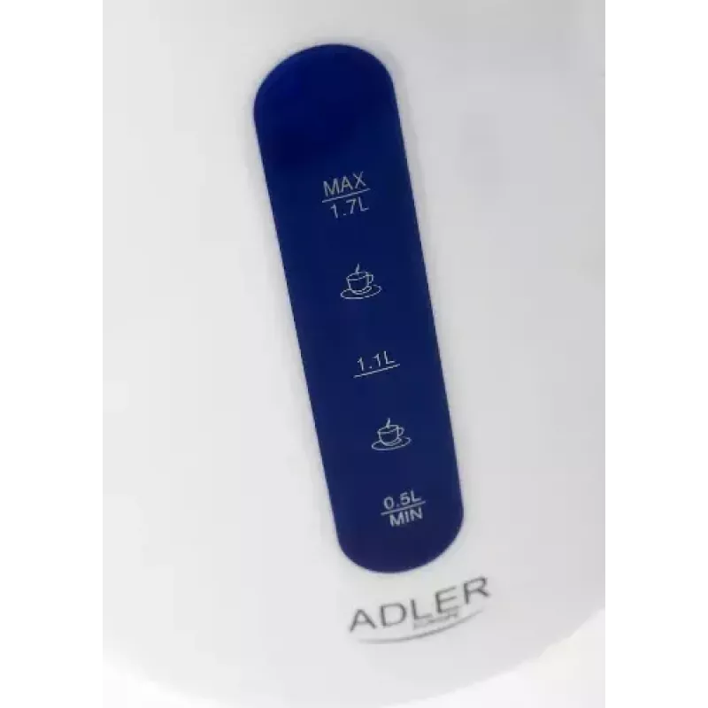 Bollitore Adler 1,7 L 2200 W blu bianco