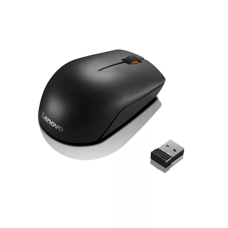 Mouse compatto wireless Lenovo 300 nero, 1000 DPI, 2,4 GHz