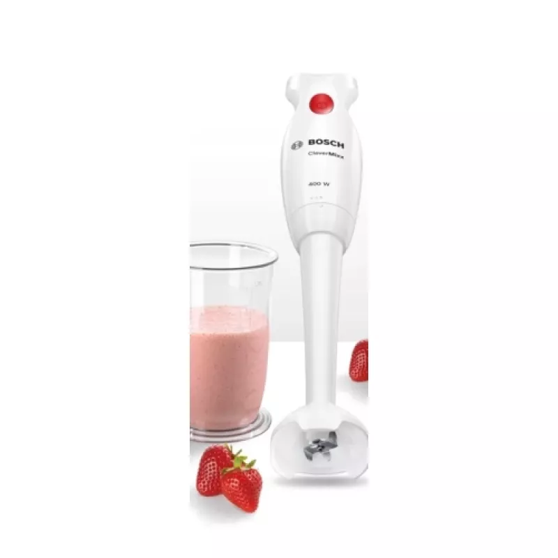 Frullatore a immersione Bosch MSM14100 — 400 W, bianco, 0,8 kg, cavo 1,2 m