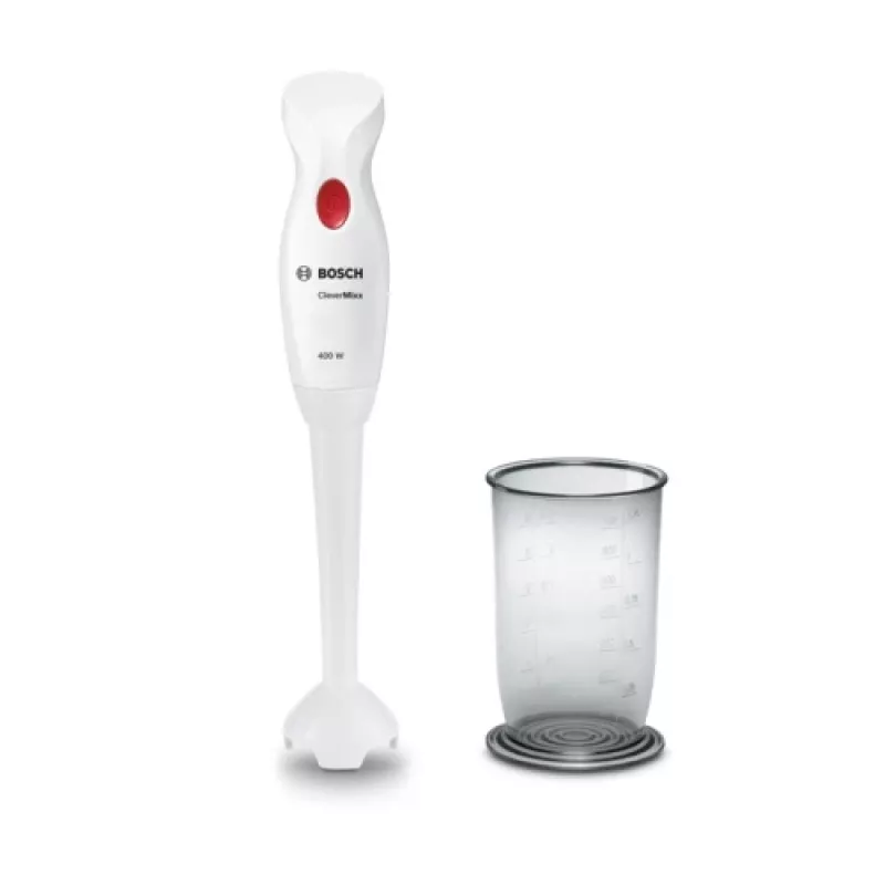 Frullatore a immersione Bosch MSM14100 — 400 W, bianco, 0,8 kg, cavo 1,2 m