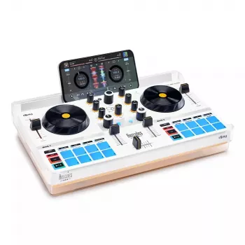 Controller DJ Hercules DJControl Mix Ultra – bianco, controller Bluetooth mobile