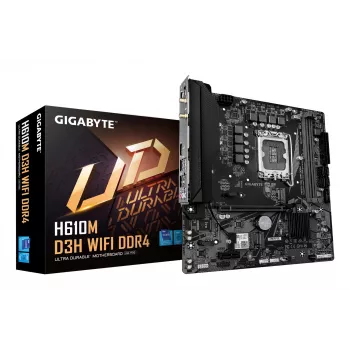 Scheda madre GIGABYTE H610M D3H WIFI, H610, LGA 1700, Micro ATX