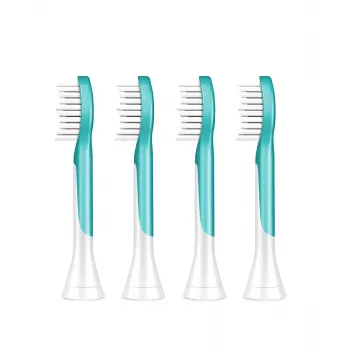 Testine spazzolino Philips Sonicare For Kids HX6044/90, confezione da 4, blu/bianco, sostituzione ogni 3 mesi