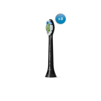 Testine spazzolino Philips Optimal White HX6068/88 confezione da 8 nero