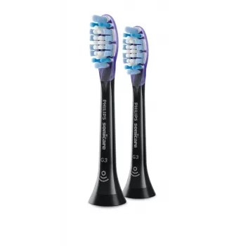 Philips Premium Gum Care HX9052/88 confezione da 2 testine spazzolino, 2 pz., nero, 3 mesi, morbide, 62000 movimenti al minuto, Philips