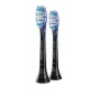 Philips Premium Gum Care HX9052/88 confezione da 2 testine spazzolino, 2 pz., nero, 3 mesi, morbide, 62000 movimenti al minuto, Philips