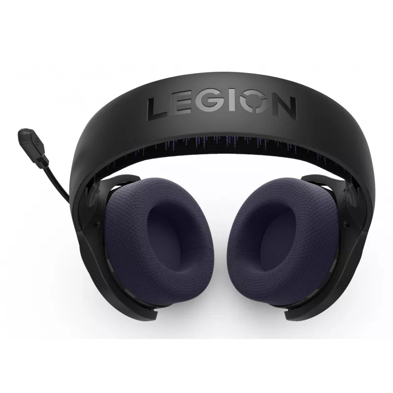 Cuffie Lenovo Legion H410 wireless con archetto gaming USB Type-C Bluetooth nero, viola