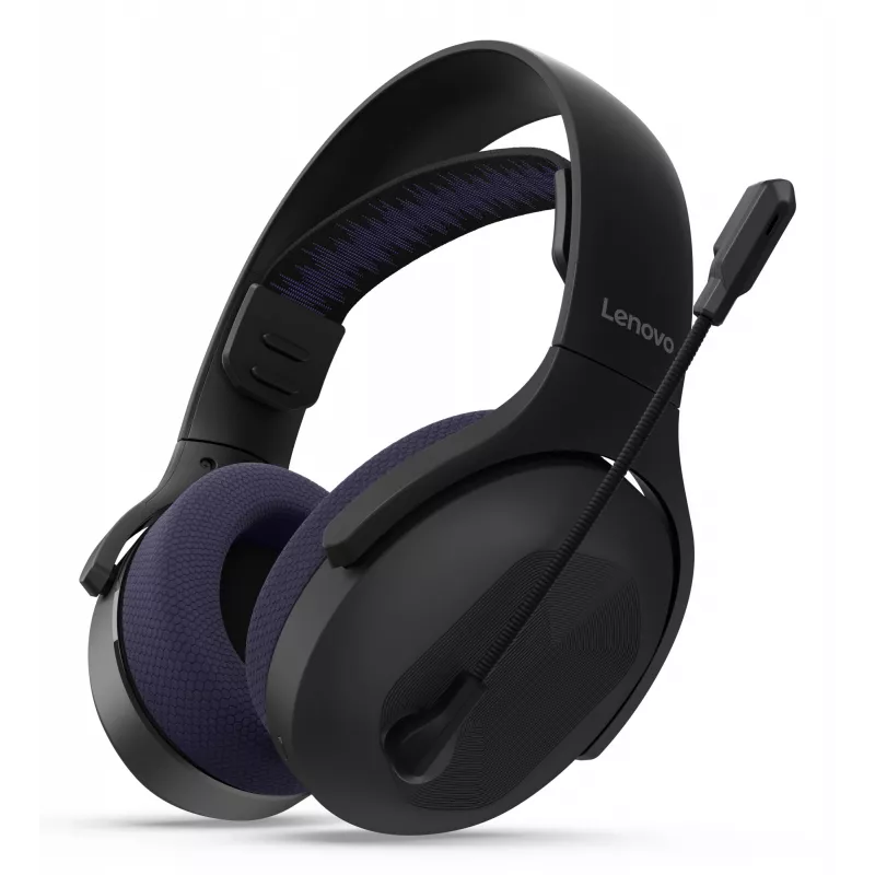 Cuffie Lenovo Legion H410 wireless con archetto gaming USB Type-C Bluetooth nero, viola