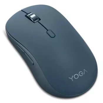 Mouse ottico Bluetooth wireless ambidestro Lenovo Yoga – 4000 dpi, 8 tasti, rotella di scorrimento, a batteria, teal
