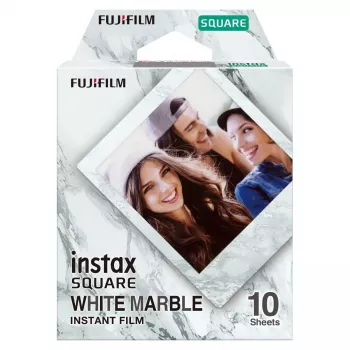Pellicola per foto istantanee Fujifilm SQUARE White Marble 10 pezzi