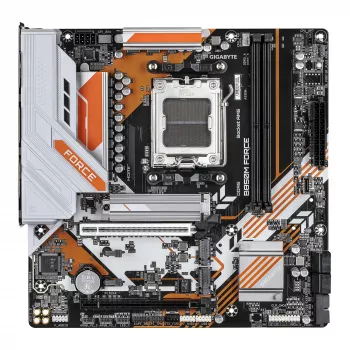 Scheda madre GIGABYTE B850M FORCE - CPU AMD Ryzen 9000 Series, VRM digitale 8+2+2 fasi, fino a 9600MHz DDR5 (OC), 1xPCIe 5.0 + 2xPCIe 4.0 M.2, 2.5 GbE LAN, USB 3.2 Gen 2