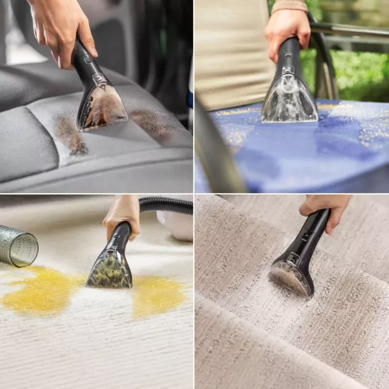 Bissell SpotClean Mini pulitore per tappeti senza fili a mano nero, blu