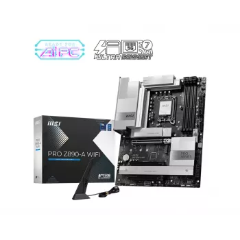 Scheda madre MSI PRO Z890-A WIFI Intel Z890 LGA 1851 ATX DDR5, 4 DIMM, 256 GB, Wi‑Fi 7, 5 Gb Ethernet