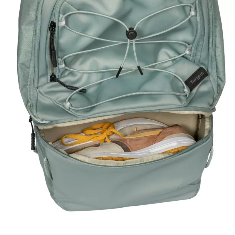 Zaino TARGUS Work+Play Flex Ecosmart TBB65905GL per notebook da 15–16 pollici, poliestere riciclato, verde