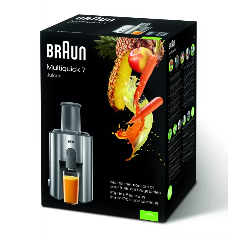 Braun Multiquick 7 spremiagrumi J 700 spremiagrumi centrifugo 1000 W acciaio inox