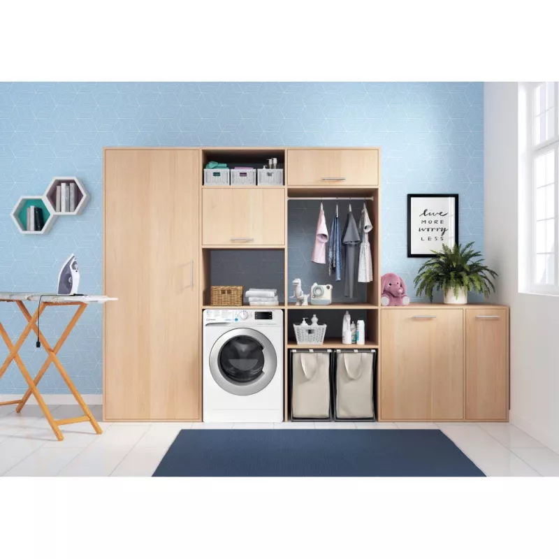 Indesit BDE 76435 WSV EE lavasciuga a carica frontale a libera installazione bianco