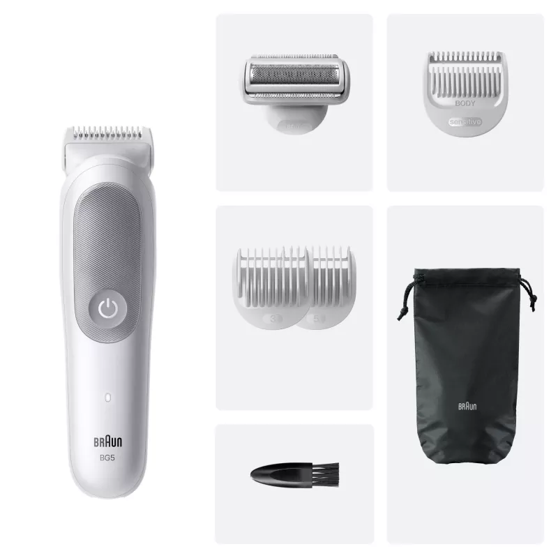 Braun Series 5 rifinitore/rasoio per peli del corpo, grigio chiaro