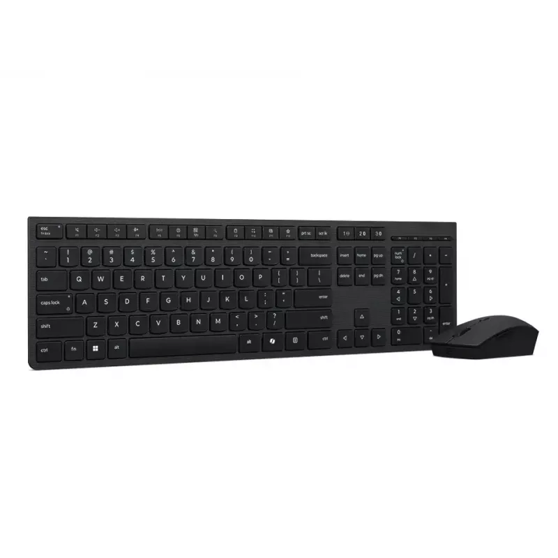 Lenovo 4X31R64357 tastiera mouse incluso Office RF Wireless + Bluetooth QWERTY nordico grigio