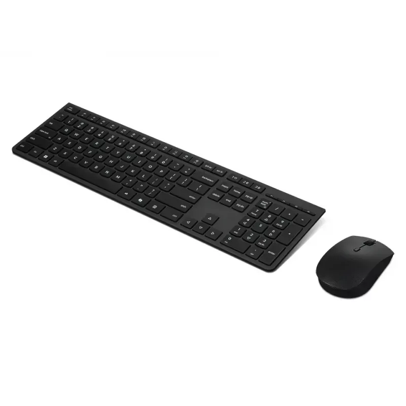 Lenovo 4X31R64357 tastiera mouse incluso Office RF Wireless + Bluetooth QWERTY nordico grigio