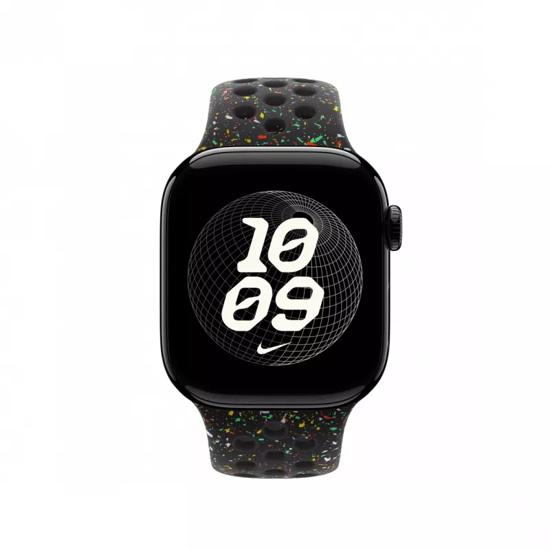 Cinturino Apple MGAE4ZM/A accessorio per smartwatch nero alluminio fluoroelastomero