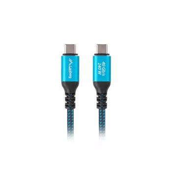 Cavo USB-C LANBERG CA-CMCM-44CU-0005-BK 0,5 m — USB4 Gen 2x2, 40 Gbit/s, 240 W, nero