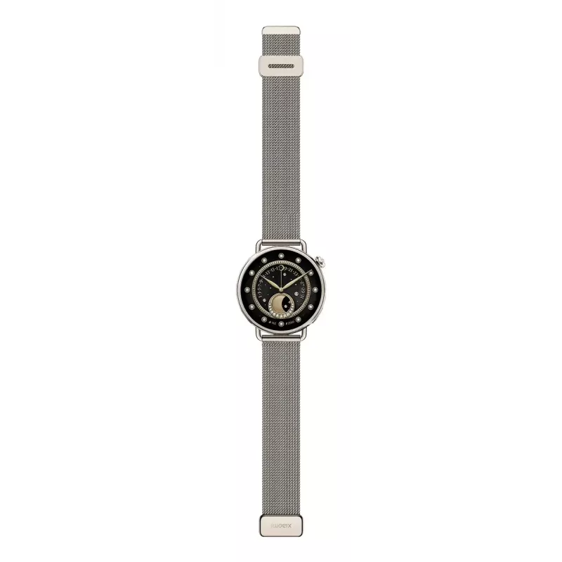 Xiaomi Watch S4 41 mm smartwatch, 1,32" AMOLED 466x466, GPS, NFC, 5 ATM, cinturino milanese, Sunset Gold