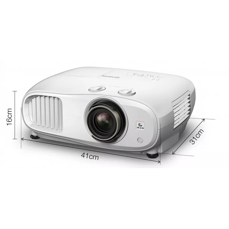 Proiettore a tiro standard Epson EH-TW7100 3000 ANSI lumen 3LCD UHD 4K (3840x2160) 3D bianco