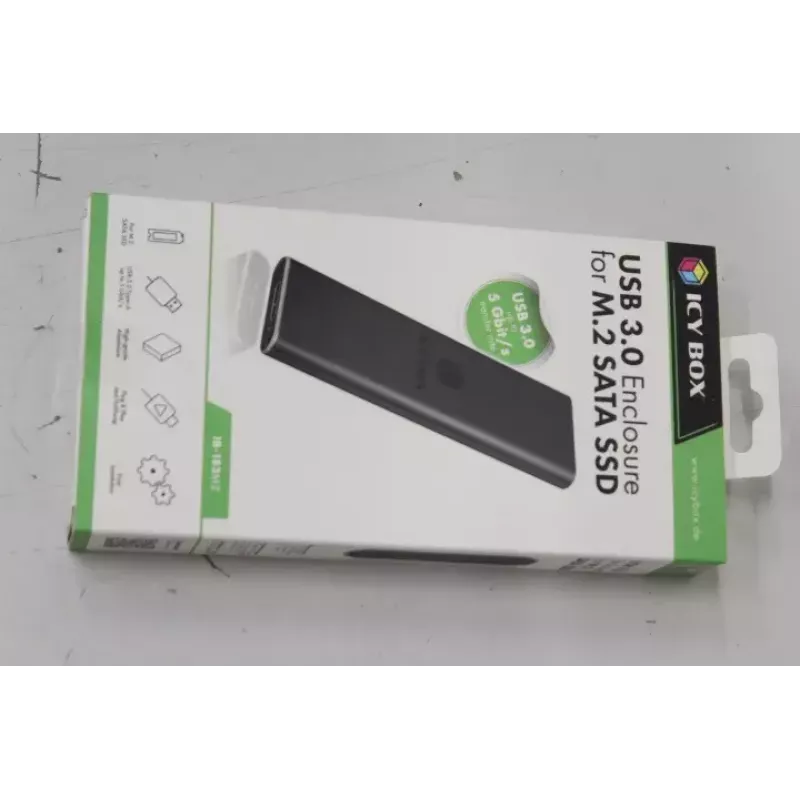 SSD Icy Box 1x mSATA SSD su USB 3.0 Host alluminio nero IB-183M2